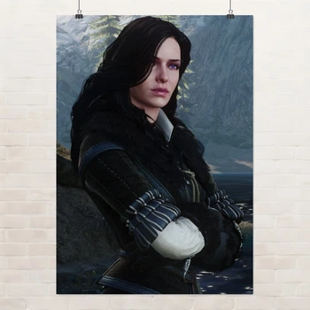 Постер Чародейка Йеннифэр, Ведьмак 3, Yennefer, Witcher 3 Wild Hunt, RPG, A3 42×28 см (id7313)