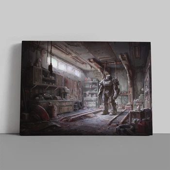 Интерьерная картина Фаллаут 4, мастерская, концепт арт, Fallout 4, 30×42 см (id2172)