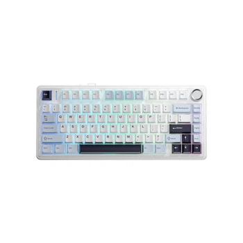 Клавиатура Aula F75 Pink Switch USB UA White (6978080504883) (352804)