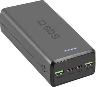 Універсальна мобільна батарея SBS 30000 mAh 20W Black (TTBB30000PD20K)