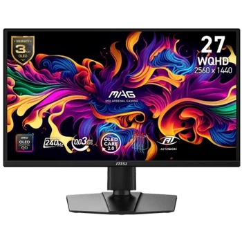 Монітор MSI 26.5" MAG 272QP QD-OLED X24 Black 240Hz