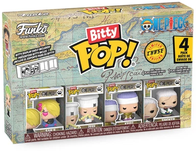 Набор фигурок Funko Bitty Pop! One Piece: Sanji, Zeff, Krieg 2.3 см 86894 (889698868945)