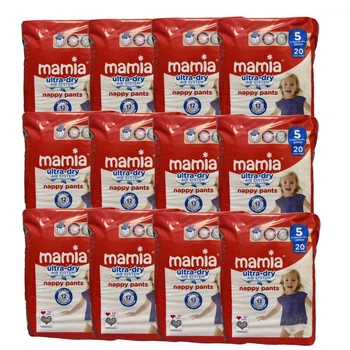 Підгузки-трусики Mamia ultra-dry air system 5 розмір 12-18 кг BOX 240 шт