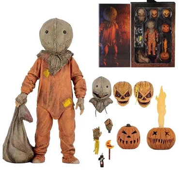 Коллекционная фигурка NECA Trick'r Treat Sam Ultimate 13 см — Семь Кошелек или жизнь Action Figure, аксессуары