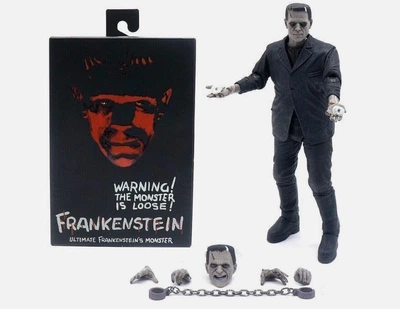 Коллекционная экшн-фигурка Франкенштейн Ultimate Frankenstein's Monster Black&White 19 см Frank movies (Черно-белая версия)