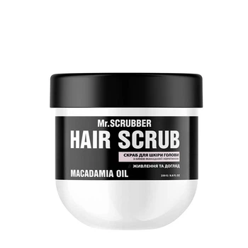 Скраб для волос и кожи головы Mr.SCRUBBER Hair Scrub Macadamia Oil для глубокой очистки и питания 250 г