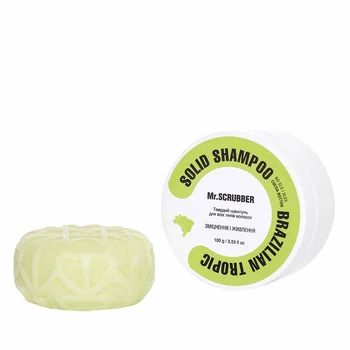 Твердый шампунь для волос Mr.SCRUBBER Solid Shampoo Brazilian Tropic для укрепления и питания 100 г