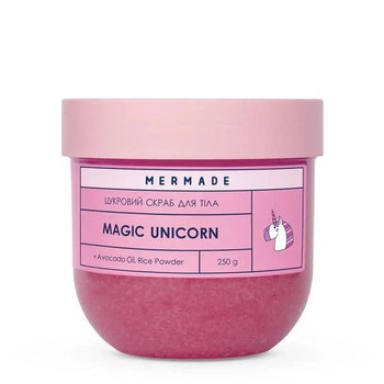Сахарный скраб для тела Mermade Magic Unicorn с ароматом ягодного зефира 250 г