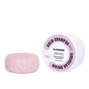 Твердый шампунь для волос Mr.SCRUBBER Solid Shampoo American Dream для глубокой очистки и увлажнения 100 г