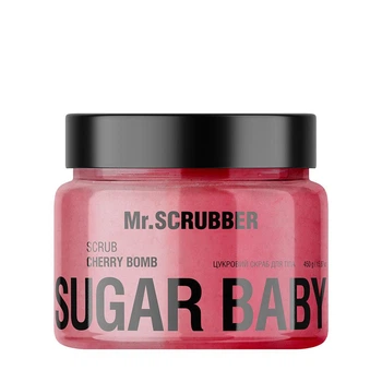 Цукровий скраб для тіла Mr.SCRUBBER Sugar Baby Scrub Cherry Bomb для розгладження шкіри з ароматом стиглої вишні 450 г
