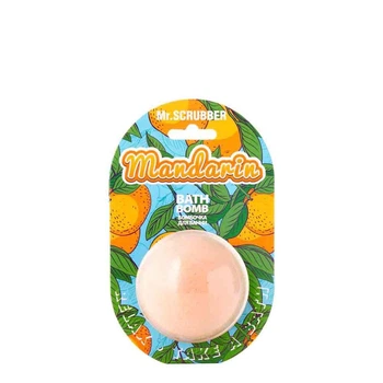 Бомбочка для ванны Mr.SCRUBBER Bath Bomb Mandarin с ароматом мандарина для очищения кожи и снятия усталости 200 г