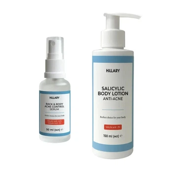 Набор против воспалений и высыпаний на теле Hillary Back & Body Acne Care Set