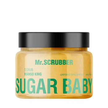 Сахарный скраб для тела Mr.SCRUBBER Sugar Baby Scrub Mango King для разглаживания кожи с тропическим ароматом 450 г