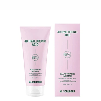 Гелевая маска для увлажнения лица Mr.SCRUBBER 4D Hyaluronic Acid Jelly Hydrating Face Mask 100 мл