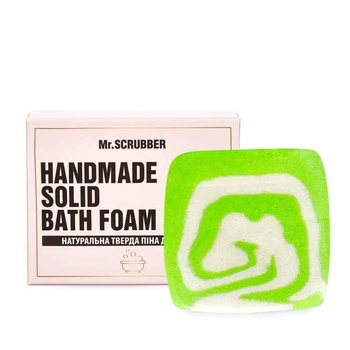 Тверда піна для ванни Mr.SCRUBBER Handmade Solid Bath Foam Лемонграс зі свіжим лимонним ароматом 100 г