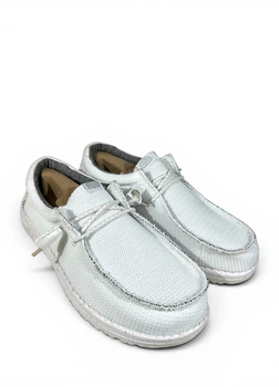 Мокасины Hey Dude Wally Sport Mesh Wide (s/n41787-143), Белый, Размер 43 (US M10 E) 28.5 см