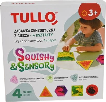 Zestaw zabawek Tullo Gniotki sensoryczne z cieczą 4 szt. 710 (5905094777102)