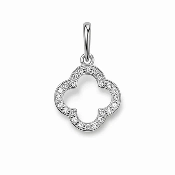 Подвес серебряный Клевер с фианитами Silver Style (41321.12 sku:2300103678938)