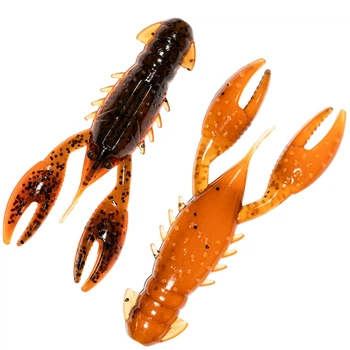 Плавающий силикон ZMAN Pro Crawz 3.5" 3 шт/уп #Green Pumpkin/Orange