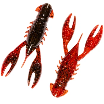 Плаваючий силікон ZMAN Pro Crawz 3.5" 3 шт/уп #Hot Craw