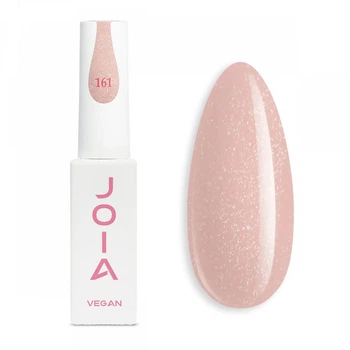 Гель-лак для нігтів бежевий 161 з шиммером JOIA vegan 6 мл 4820259343392