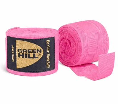 Бинти боксерські GREEN HILL BC-6235 бавовна рожевий 3.5м