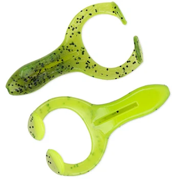 Плавающий силикон ZMAN Finesse Frogz 2.75" 4 шт/уп #Watermelon/Chartreuse