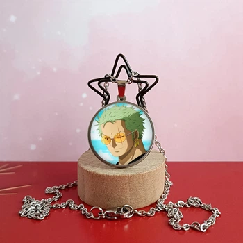 Кулон Зоро 4 по аниме Ван Пис One Piece Нержавеющая сталь 25 мм