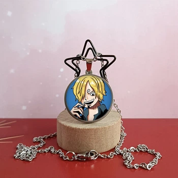 Кулон Санджи подборка 7 по аниме Ван Пис One Piece Нержавеющая сталь 25 мм
