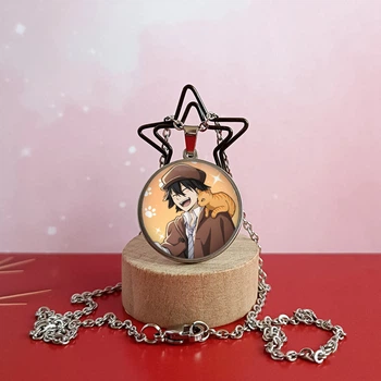 Кулон Рампо 4 подборка 6 по аниме Бродячие псы БСД Bungo Stray Dogs Нержавеющая сталь 25 мм