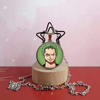 Кулон Зоро подборка 7 по аниме Ван Пис One Piece Нержавеющая сталь 25 мм