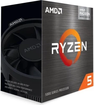 Процесор AMD (AM4) Ryzen 5 5600GT, Box, 6x3.6 ГГц (Turbo Boost 4.6 ГГц), Radeon Graphics, L3 16Мб, Cezanne (Zen 3), 7 нм, TDP 65 Вт, розблокований множник, кулер Wraith Stealth (100-100001488BOX)