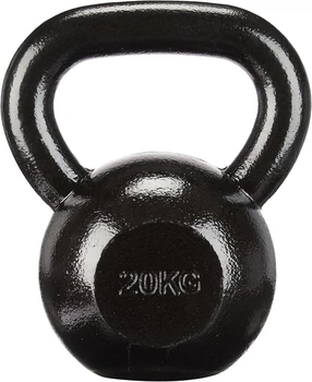 Гиря чугунная Toorx 20 кг с резиновой подставкой Black (KGV-20)