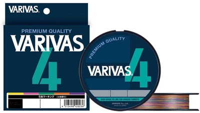 Шнур Varivas PE Line X4 200 м 0.165 мм 8.15 кг #1.0 Multicolor (VA 13543)