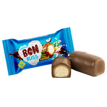 Цукерки глазуровані BON BLISS кокос 1кг (214247)