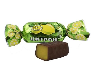 Цукерки глазуровані ЦИТРОН 1кг (214244)