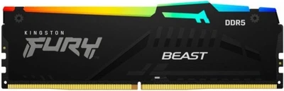 Kingston Пам'ять ПК Kingston DDR5 16GB 6400 FURY Beast RGB EXPO