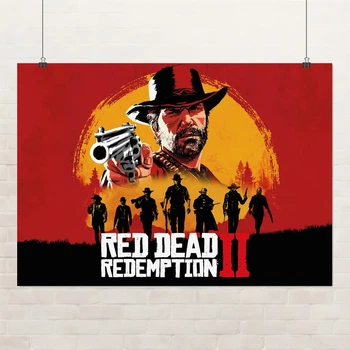 Постер Red Dead Redemption 2, RDR 2, декор комнаты геймера, A3 30×42 см (id2954)