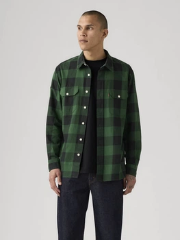 Рубашка мужская Levi`s 83686536 M Зеленая (1159861328)