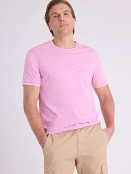 Футболка хлопковая длинная мужская U.S. Polo Assn 11T0144-2X00A(CALI PINK HEATHER) L Розовая (786662658819)