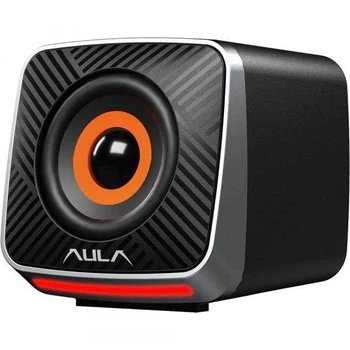 Портативная колонка Aula A200, Black, 6 Вт (2 x 3 Вт), 3.5 мм, питание от USB, 1.2 м