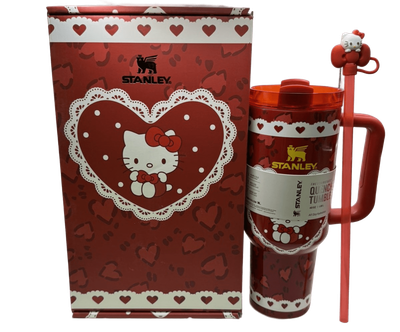 Термос термокружка Stanley Quencher H2.0 Tumbler Светится в темноте 1,18 л Hello Kitty Love Edition KT7001977