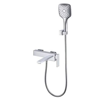 Смеситель для ванны с коротким изливом KOER KB-41039-01 (Цвет хром) (KR5996)