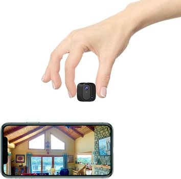 Міні Wi-Fi камера спостереження 4K з широким кутом огляду та приватним режимом