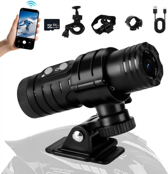 Екшн камера Lottsall 1080P WiFi 64GB водонепроникна для шолома та велосипеда