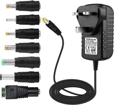 Блок живлення 12V 2A 24W з 7 перехідниками, адаптер YW-12