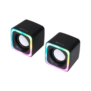 Акустика для ПК XTRIKE ME Wired Speaker SK-201 |3Wx2, 3.5mm+USB, RGB|