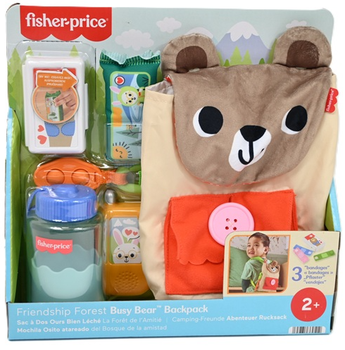 Ігровий набір Fisher‑Price Лісові друзі Рюкзак‑ведмедик Плюшевий ведмедик 1 шт (JLB86)