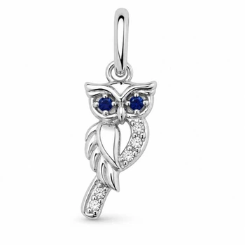 Підвіска срібна Сова з фіанітом Silver Style (41175.12 sku:2300103612024)