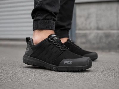 Кросівки чоловічі Timberland PRO Radius, усилені, MaxTrax Slip Resistant Work Athletic, чорні, розмір 43